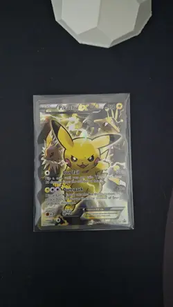 Pokemon Pikachu TCG EX XY124 Promo Card Black Star LP-MP Condition - Image 3