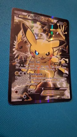 Pokemon TCG Pikachu EX XY124 Black Star Promo 2016 Generations Card - Image 1