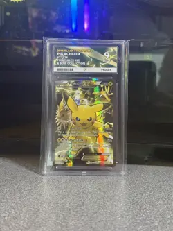 Pokemon TCG Pikachu EX XY124 Black Star Promo Card 2016 Ace 9 Mint - Image 1