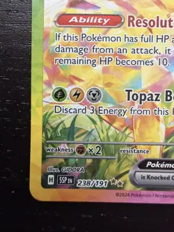 Pikachu ex 238/191 Surging Sparks SIR *PSA 10 CONTENDER* - Image 4