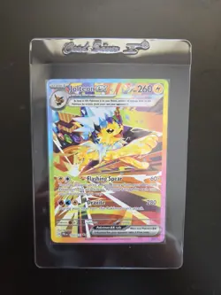 Pokemon Jolteon ex Sv Prismatic Evolutions SIR Full Art Holo 153/131 260 HP ENG - Image 2