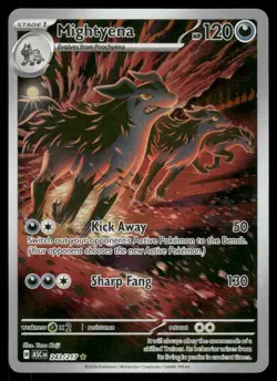 Pokemon Cards Mightyena 243/217 Ascended Heroes Illustration Rare NM - Image 1