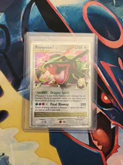 Pokemon TCG Rayquaza C LV.X Diamond And Pearl Black Star Promo Card DP47 - Image 1