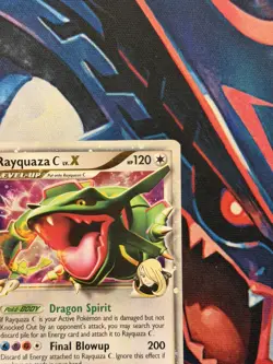 Pokemon TCG Rayquaza C LV.X Diamond And Pearl Black Star Promo Card DP47 - Image 5
