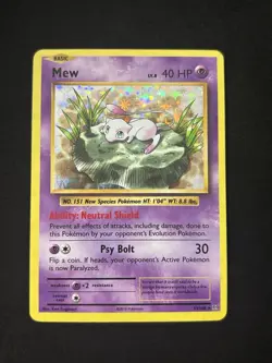 Mew 53/108 Evolutions Holo Pokemon TCG - MP - Image 1
