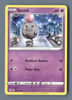 Spoink 055/163 Common Battle Styles Pokemon Near Mint - Image 1