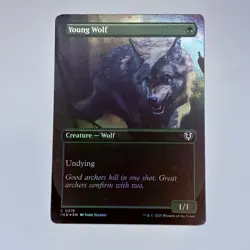Young Wolf (Borderless) Innistrad Remastered Foil MTG NM - Image 1