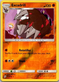 Excadrill 119/236 Rare Unified Minds Pokemon Reverse Holo Near Mint - Image 1