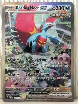 Pokemon TCG Roaring Moon EX Paradox Rift 251/182 Holo Special Illustration Rare - Image 1