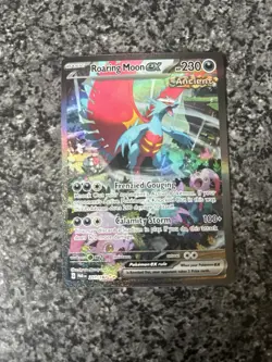Pokemon TCG Roaring Moon EX Paradox Rift 251/182 Special Illustration Rare Card - Image 1