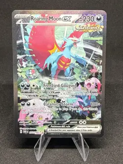 Pokemon TCG Roaring Moon EX Paradox Rift 251/182 Holo Special Illustration Rare - Image 1
