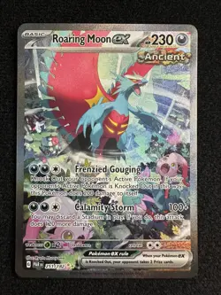 Pokemon TCG Roaring Moon EX Paradox Rift 251/182 Holo Special Illustration Rare - Image 1