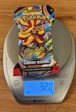 HEAVY! GOD PACKUU SIRUU 32g Chaos Rising Pokemon TCG Sleeved Booster (SEALED) - Image 1