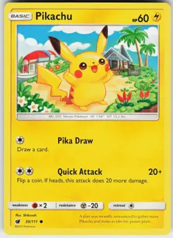 PIKACHU 30/111 C NEAR MINT - Image 1