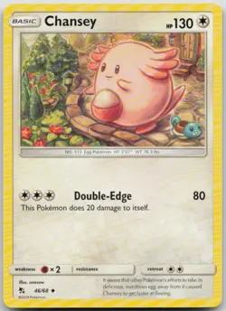 Chansey 46/68 Hidden Fates Uncommon Pokemon MP - Image 1