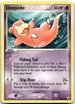 Slowpoke 72/115 Common Unseen Forces Pokemon Heavily Played - Image 1