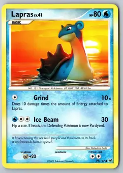Pokemon: Lapras Common Platinum 79/127 LP - Image 1