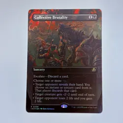 Collective Brutality (Borderless) Innistrad Remastered Foil MTG NM - Image 1