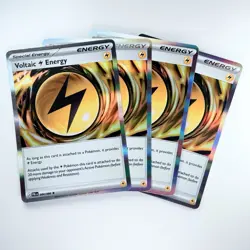 Voltaic Energy (4X) : Pokemon TCG Playset - Pitch Black (PBL) / NM Pack Fresh - Image 1
