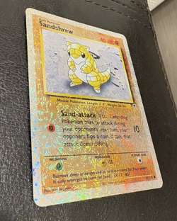 Pokemon Legendary Collection Sandshrew 91/110 Reverse Holo LP WOTC Fireworks - Image 3