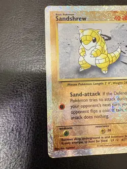 Pokemon Legendary Collection Sandshrew 91/110 Reverse Holo LP WOTC Fireworks - Image 5