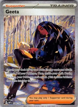 GEETA 226/197 OBSIDIAN FLAMES HOLO POKEMON - Image 1