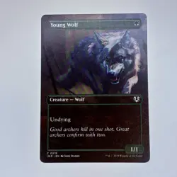 Young Wolf (Borderless) Innistrad Remastered MTG NM - Image 1