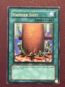 Yu-Gi-Oh! “HAMMER SHOT” Ultimate Rare 1st Ed SOD-EN038 - Image 1