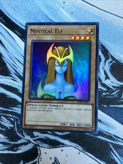 Yugioh Mystical Elf LOB-EN062 25th Anniversary Super Rare NM - Image 2