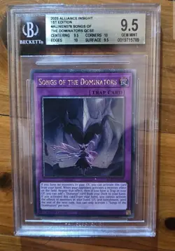 Song Of The Dominators Quarter Century Secret Rare Yu-Gi-Oh BGS 9.5 - Image 1