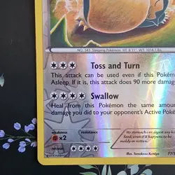 Snorlax 77/124 Reverse Holo Fates Collide NM Rare Pokemon TCG Card - Image 5