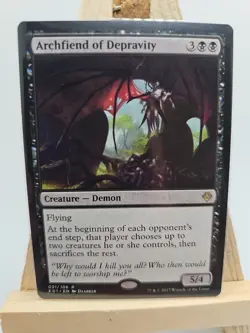 MTG Archfiend Of Depravity Rare Archenemy 031/106 Near Mint Condition - Image 1
