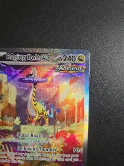 Pokemon TCG SV Temporal Forces Raging Bolt EX Card 208/162 Sir - Image 3
