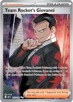 Team Rocket's Giovanni Ultra Rare SV10: Destined Rivals 225/182 NM - Image 1