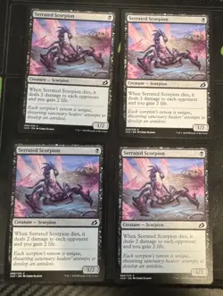 Serrated Scorpion X4 Ikoria Lair of Behemoths Magic the Gathering MTG - Image 1