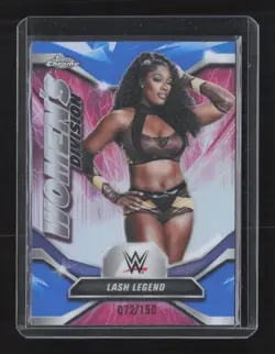 2026 Topps Chrome WWE #WDV-38 Lash Legend Women's Division Blue Refractor #/150 - Image 1