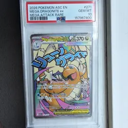 Pokemon Mega Dragonite ex 271/217 Mega Attack Rare Holo PSA 10 - Image 1