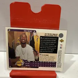Upper Deck 1997-98 Collector's Choice Kobe Bryant #8G Los Angeles Lakers Card - Image 2