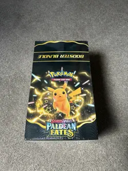 Pokemon TCG Scarlet & Violet Paldean Fates Booster Bundle Display Sealed - Image 1