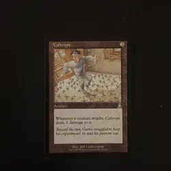 Magic The Gathering Urza's Destiny Caltrops #129 Lightly played - Image 1