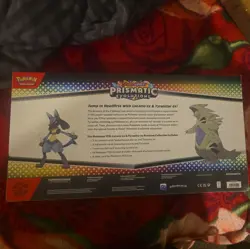 Pokemon TCG Prismatic Evolutions Lucario Ex & Tyranitar Ex Premium Collection - Image 2