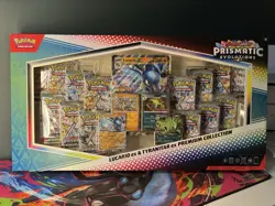 Pokemon TCG Prismatic Evolutions Lucario Ex & Tyranitar Ex Premium Collection - Image 1