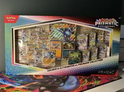 Pokemon TCG Prismatic Evolutions Lucario Ex & Tyranitar Ex Premium Collection - Image 1