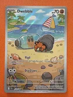 Pokemon Dwebble 129/086 Sv: Black Bolt IR Full Art NM - Image 1