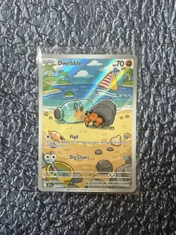 Pokemon Dwebble 129/086 Sv: Black Bolt IR Full Art NM - Image 1
