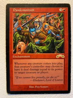 MTG 1x Pandemonium # 93 Exodus Premodern Magic the Gathering Card x1 HP - Image 1