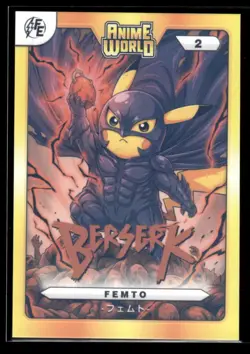Pikachu Anime World Cosplay Berserk Card Lot - 2 Cards - 32926 - Image 1