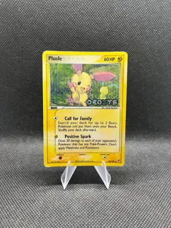 Plusle 44/107 Uncommon Reverse Holo Stamped EX Deoxys Pokemon Card 2005 - Image 1