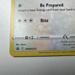 Pokemon TCG Eevee SWSH212 SWSH: Sword & Shield Black Star Promo Cards Holo NM - Image 5
