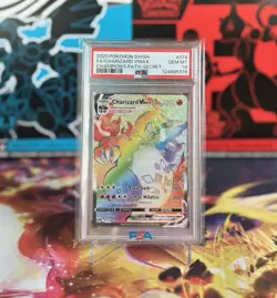 Charizard VMAX 074/073 Pokemon Champion’s Path Rainbow Secret Rare PSA 10 Card - Image 2